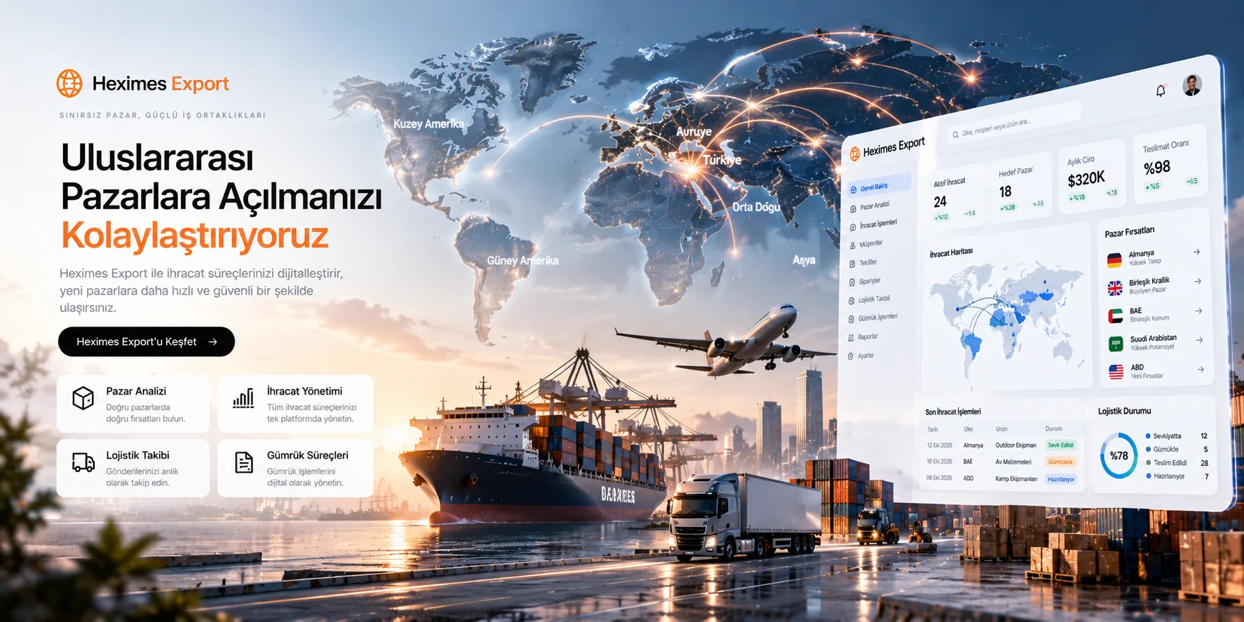 Heximes Export görsel alanı